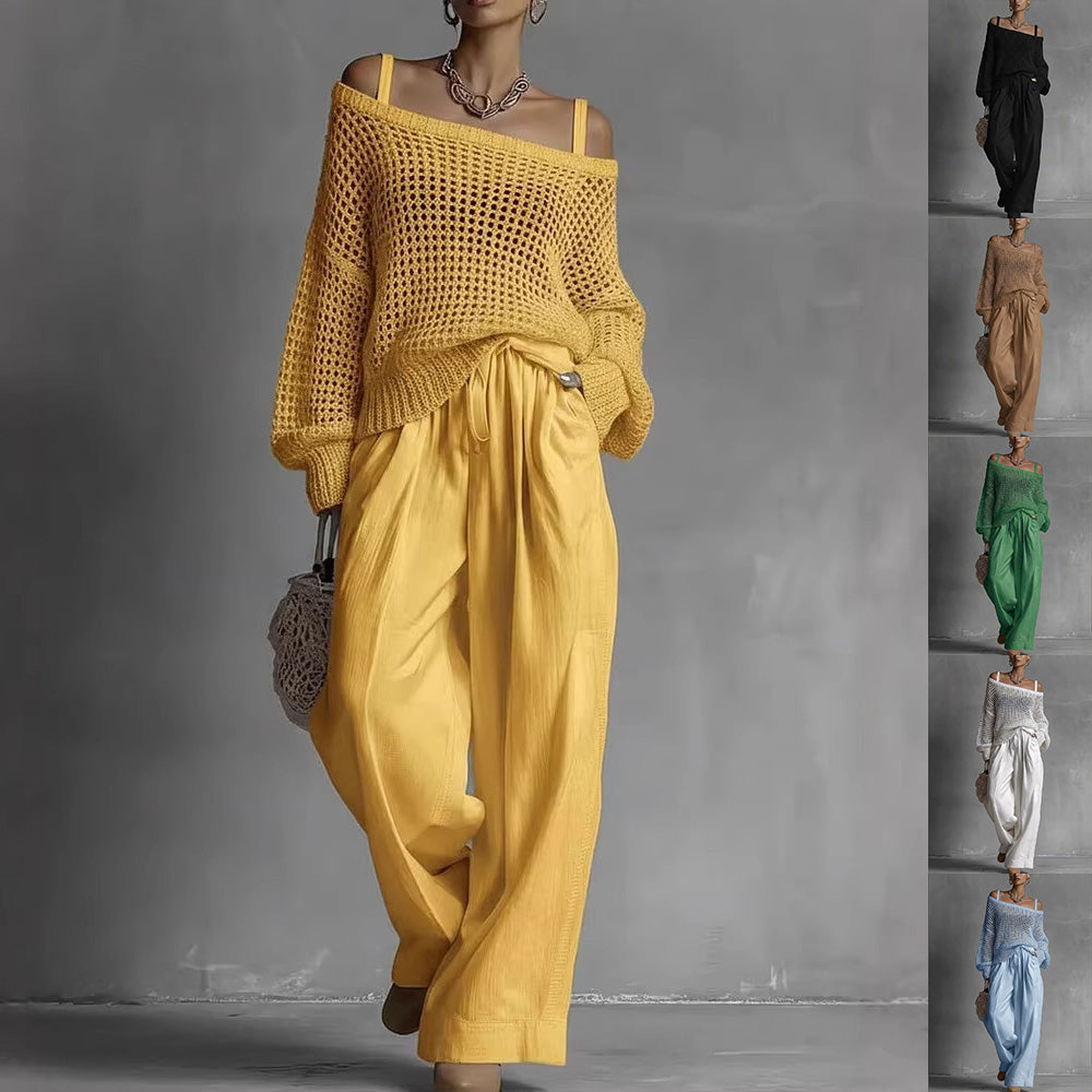 Women's Knitted Two Piece Set