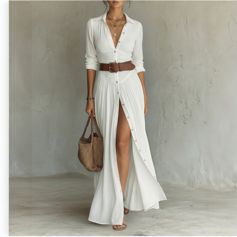 Women's Casual V-Neck Maxi Dress