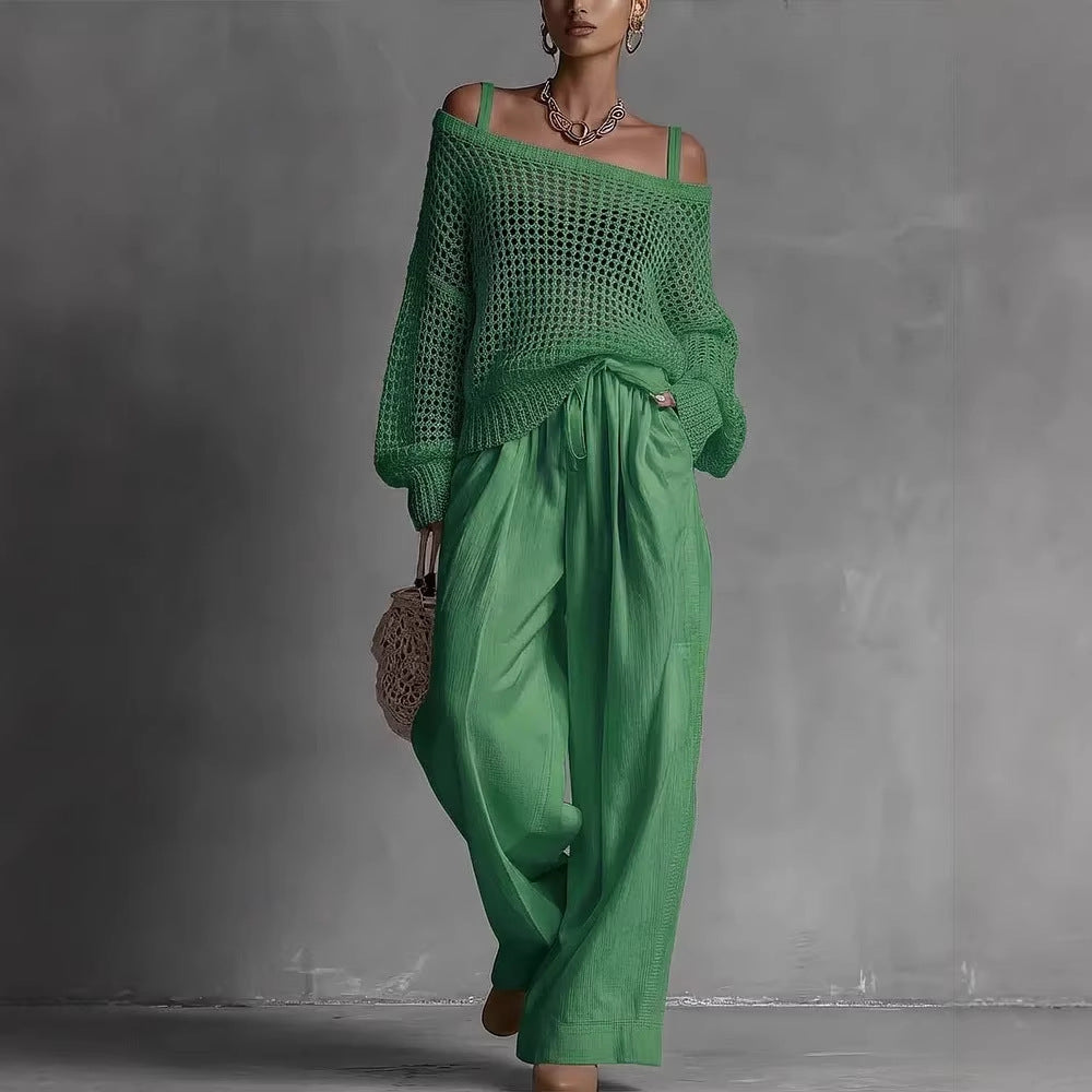 Women's Knitted Two Piece Set