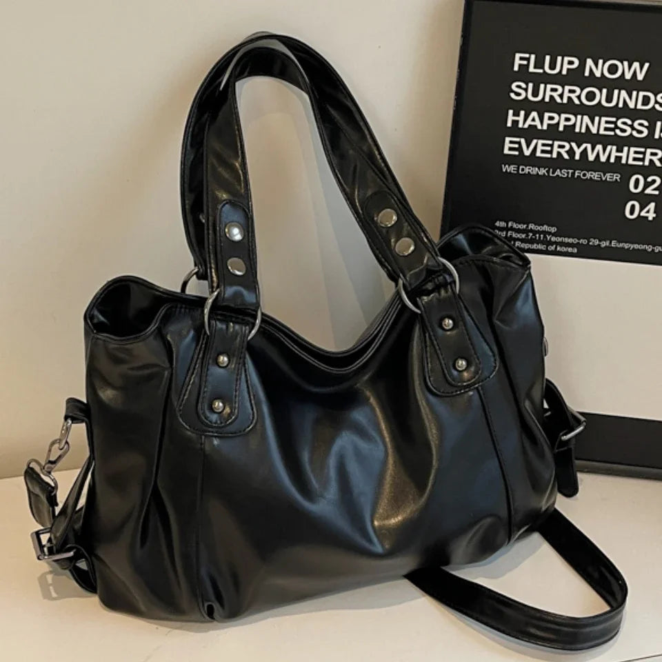 Retro Roomy Crossbody Tote Bag