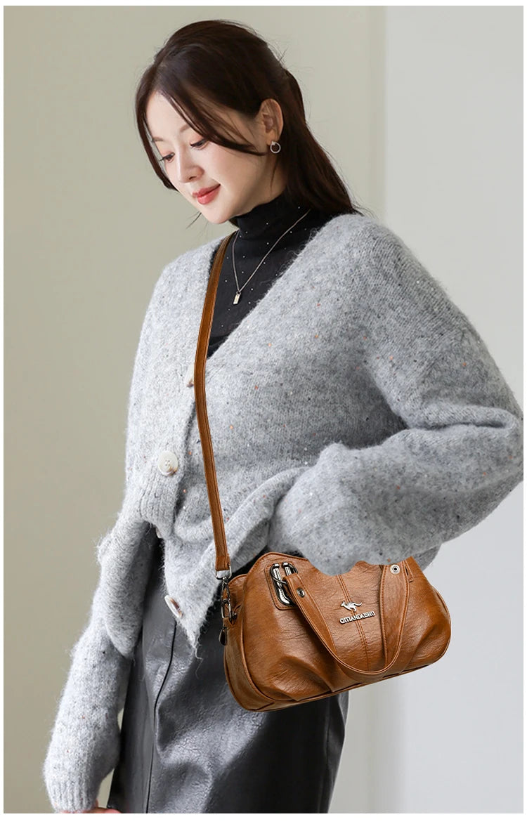 Luxury Handbags 3 Layers Large Capacity