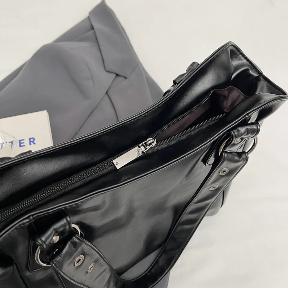 Retro Roomy Crossbody Tote Bag