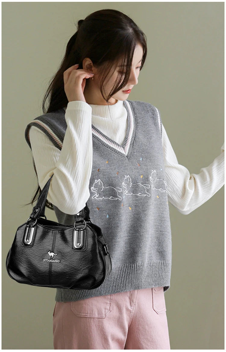 Luxury Handbags 3 Layers Large Capacity