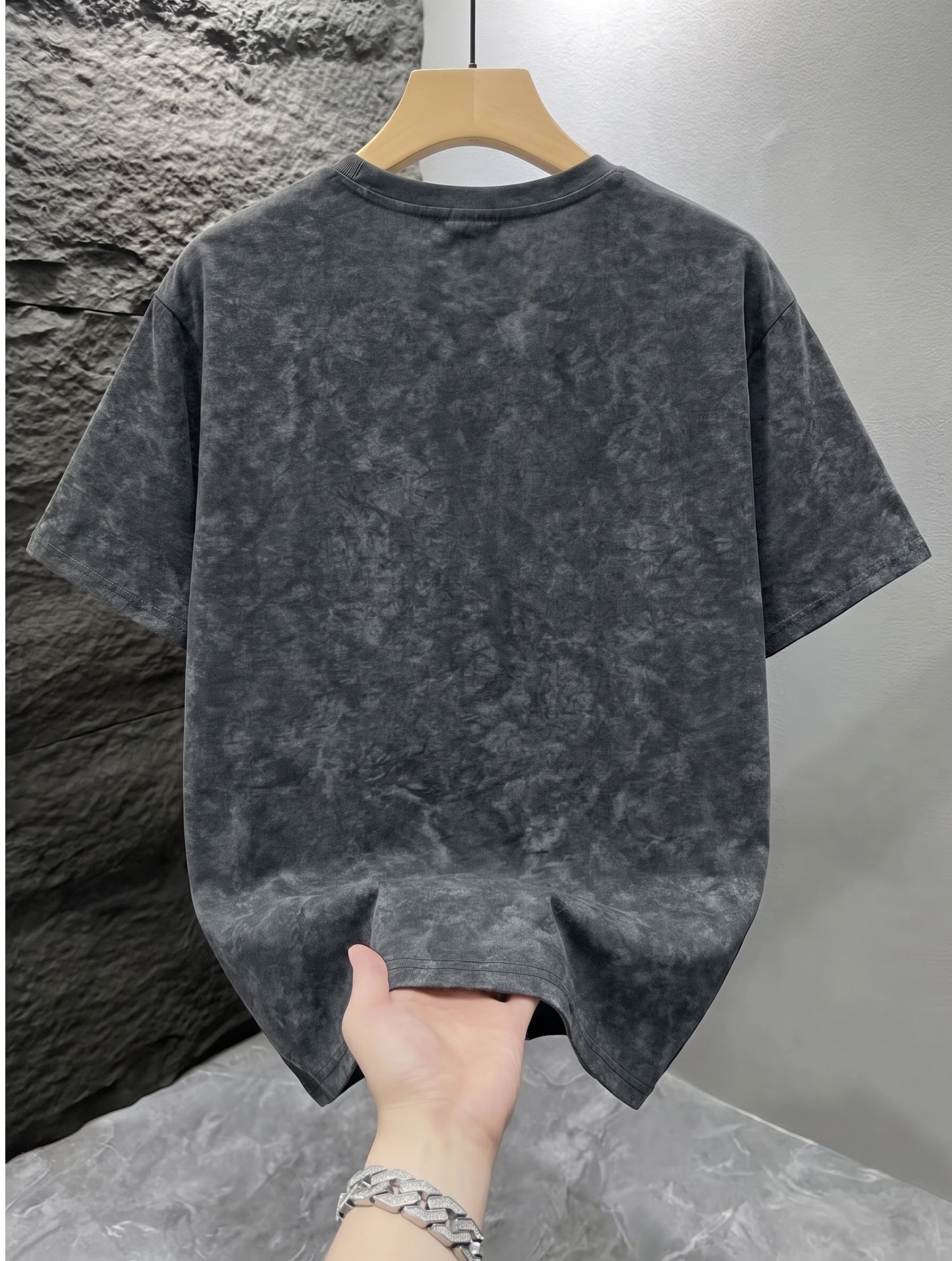 Men Vintage Acid Washed T-shirt