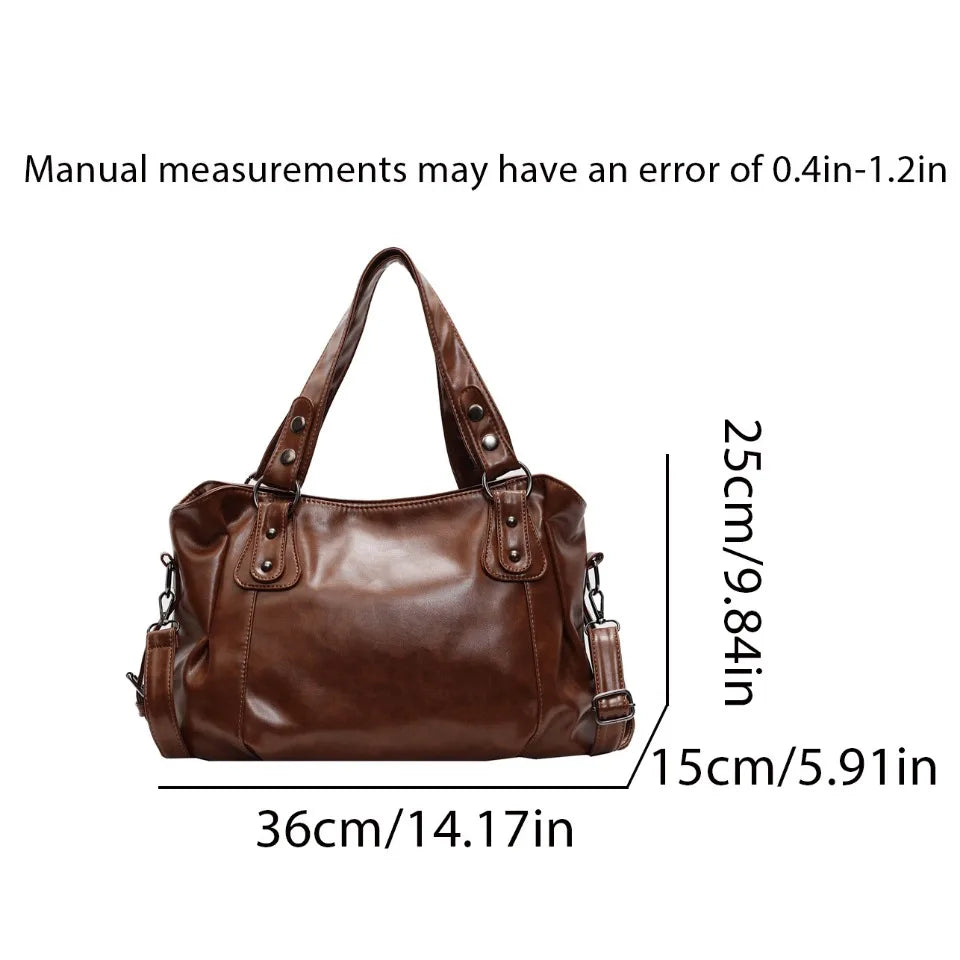 Retro Roomy Crossbody Tote Bag