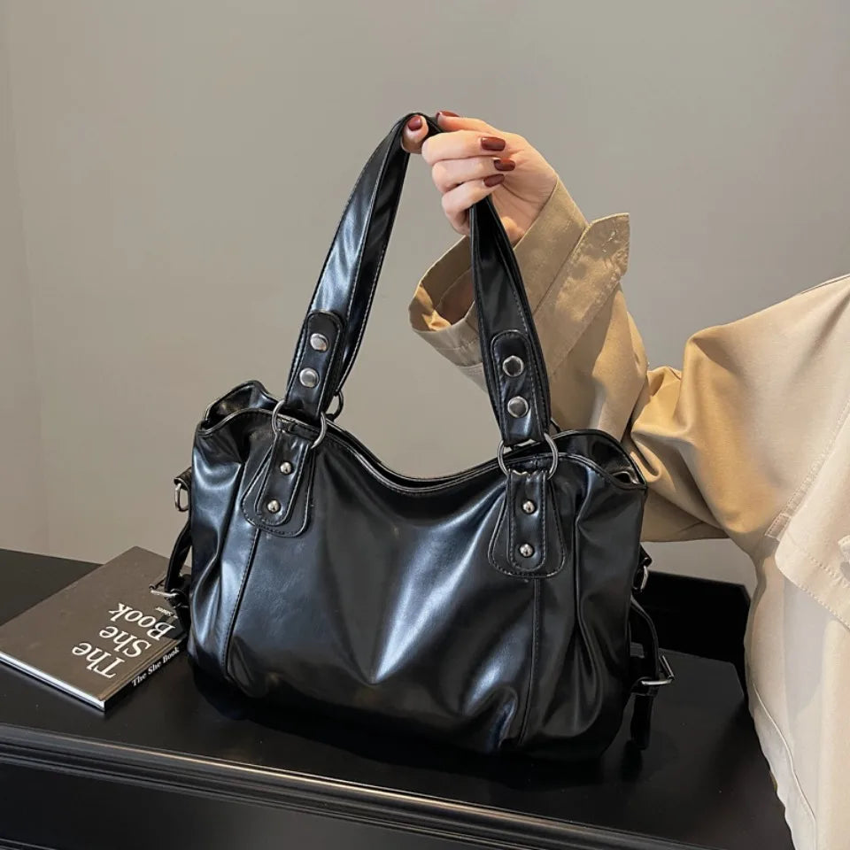 Retro Roomy Crossbody Tote Bag