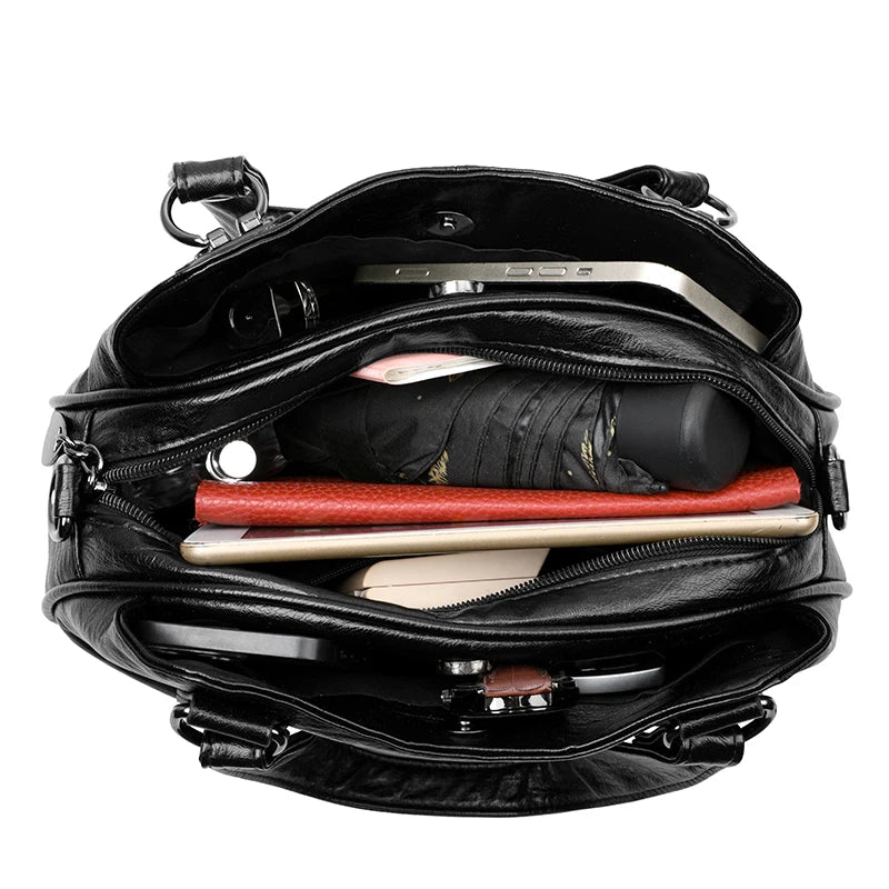 Luxury Handbags 3 Layers Large Capacity