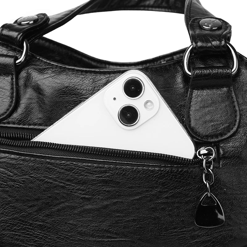Luxury Handbags 3 Layers Large Capacity