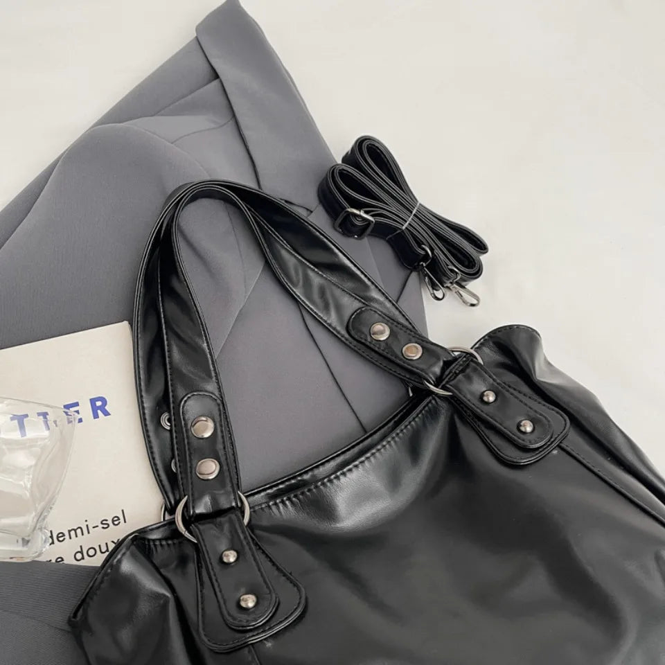 Retro Roomy Crossbody Tote Bag