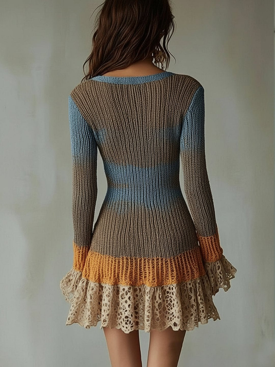 Deep V Neck Mini Dress for Women