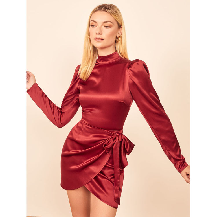 Women's Satin Fashion Dress