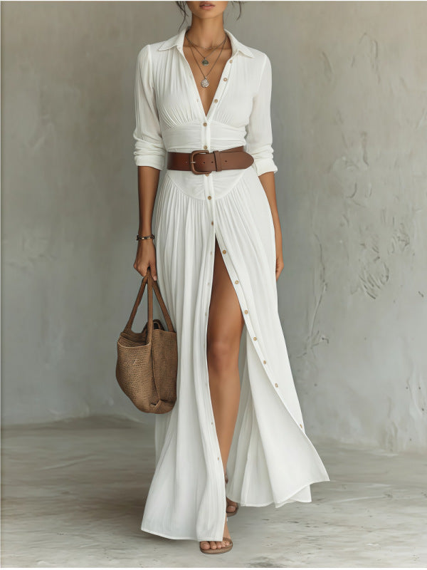 Women's Casual V-Neck Maxi Dress
