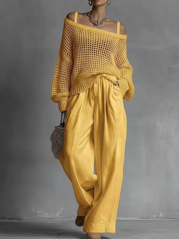 Women's Knitted Two Piece Set